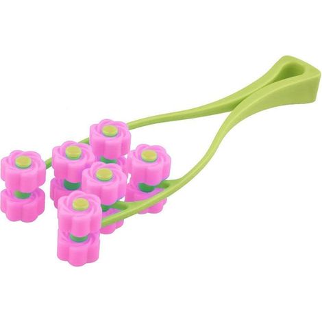 Appareil de massage du visage rouleau de massage élastique mince rouleau cellulosique de serrage du visage pour le lifting du visage (rose), (1/5)