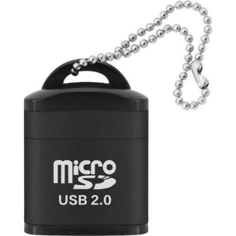 Lecteur De Carte Microsd - Alliage D'aluminium - USB 2.0 - Lecture/Ecriture Haute Vitesse Jusqu'à 480 Mbps - Compatible Windows Mac Linux - 26x18 mm - 1 Pièce