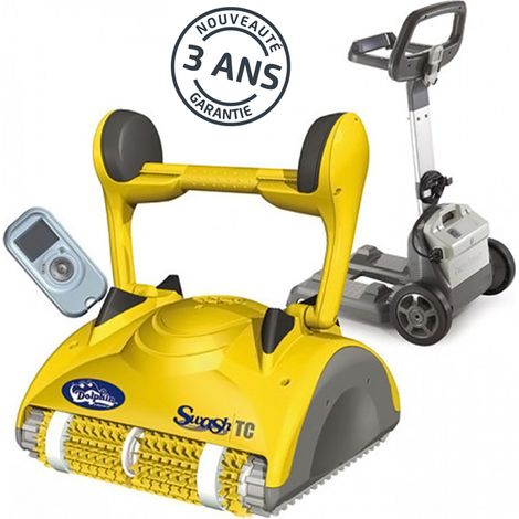 Maytronics Dolphin – Robot électrique de piscine pour piscines jusqu'à 12m – Nettoie sol, parois et ligne d'eau – Télécommande et chariot inclus – 2 programmes de nettoyage