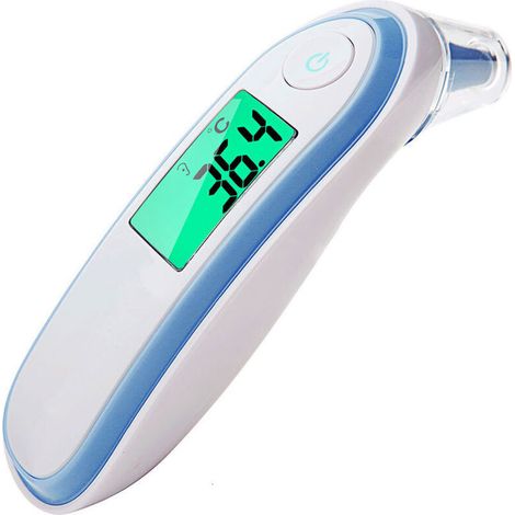thermomètre numérique à infrarouge pour usage domestique, sans contact, avec écran LCD, pour bébé et adulte, mesure (1/5)