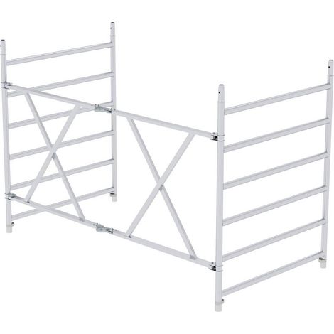 Günzburger Steigtechnik Unité de cadre pliable Largeur d'échafaudage 1,35 m Longueur d'échafaudage 2,45 m - 070515 (1/2)