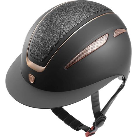 53-55 cm, blu: Ariete Tattini Mütze roségoldene Details, breiter Schirm und Verstellrad (1/5)