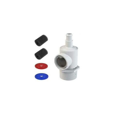 9-100-9001 Conector de pared de repuesto universal compatible con Zodiac 280, 380 y 180 con cepillo de espuma Robot Tail.