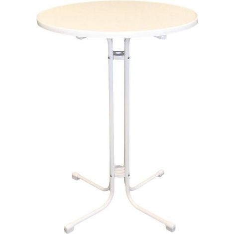 Table Haute Limbourg Blanc 800 mm