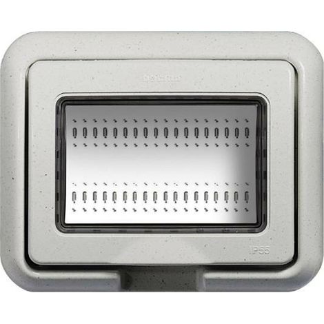 Bticino LivingLight Abdeckrahmen Wasserdicht IP55 Weiß 3 Module 24603N