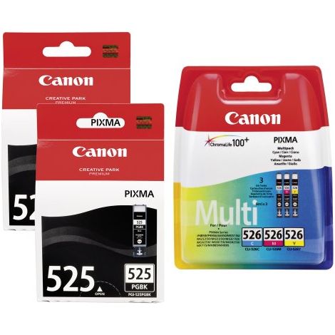 Big pack jet encre Canon PGI-525 + CLI-526
