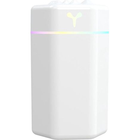 Luftbefeuchter,Tragbare USB-Luftbefeuchter fürs Schlafzimmer,Ultraschall-Luftbefeuchter mit 7-farbigem Nachtlicht für Schlafzimmer (1/2)