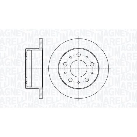 MM MBD0135 disque de frein magneti marelli ARRIÈRE L/R