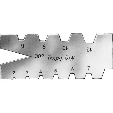 Trapez-Gewindestahllehre DIN103 2-12 mm FORUM (1/2)