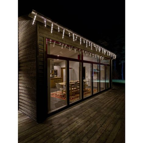 Konstsmide Guirlande lumineuse stalactites pour l'extérieur 24 V CEE: G (A - G) 96 LED blanc chaud (1/4)