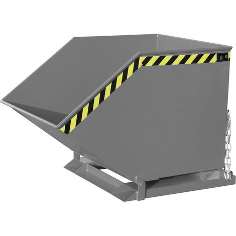 Bauer Späne-Kippmulde SKK 800, lackiert, Mausgrau