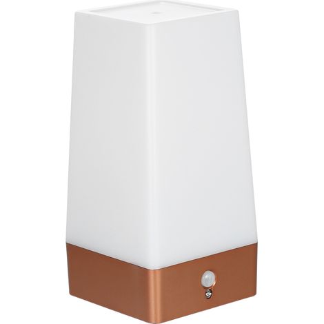 Eosnow Desktop-PIR-Bewegungssensor-LED-Nachtlicht, tragbare batteriebetriebene Nachttischlampe für Flur, Küche, Schlafzimmer, Badezimmer, Wohnzimmer