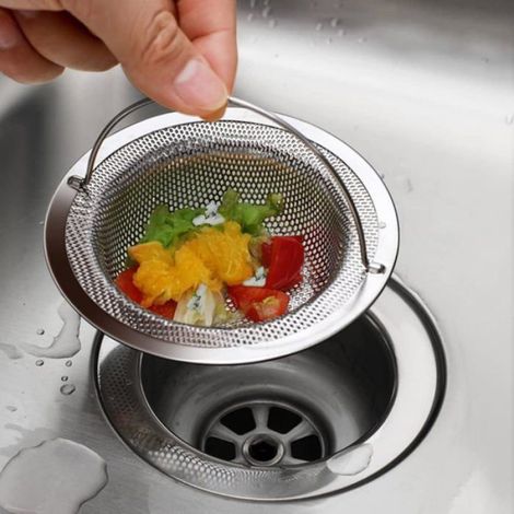 2 Filtre Evier Cuisine, Grille Evier Cuisine Avec Poignée De Transport, Acier Inoxydable Bonde Evier, Protection Contre Blocage (1/5)