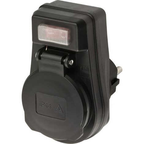 BRENNENSTUHL 1508280001 Adapter Schutzkontaktsteckdose mit Schalter im Po (1/3)