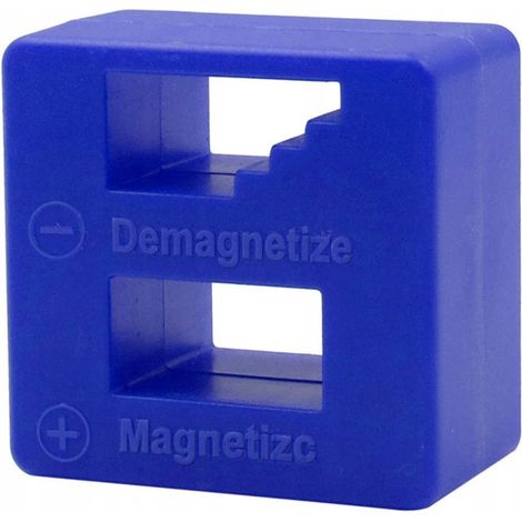 Magnetizador/desmagnetizador de destornilladores, puntas, tornillos.