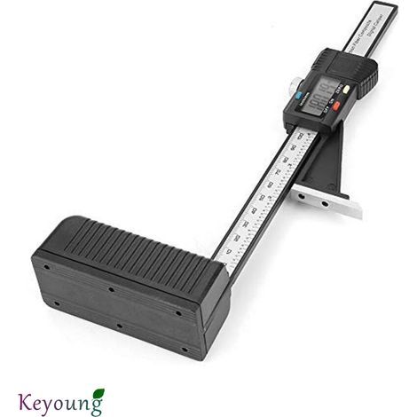 Jauge de Hauteur,0-150mm Jauge de Profondeur Numérique, LCD Digital Display Screen Précision Hauteur Ouverture Profondeur,avec Base Magnétique, noir, une pièce, Lilaris (1/4)