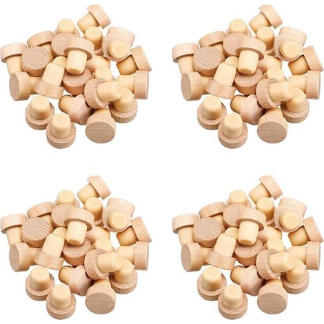 200pc T-Shaped Cork Stoppers for Wine Bottles, Reusable Wine Stoppers, Wooden and Rubber Wine Stoppers (1/5)