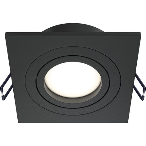 Maytoni Atom faretto incasso quadrato nero GU10 dimmerabile (1/5)