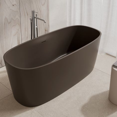 Baignoire LIORA Uni Noir mat +bonde