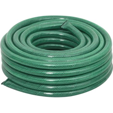 Garden Hose with Fitting Set Green 0.75" 50 m PVC vidaXL