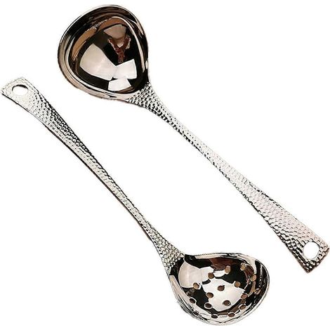 Lot de 2 louches à soupe, passoire à soupe (1/5)