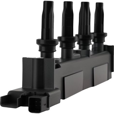 Bobina de encendido, encendido bicilíndrico, construcción de acero, compatible con Citroën C5 Break, compatible con motores 2.0 16V, kit de bobina de encendido y cables de bujía (1/5)