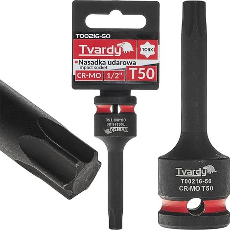 Douille à impact Torx 1/2" T50 CR-MO (10/100) (1/4)
