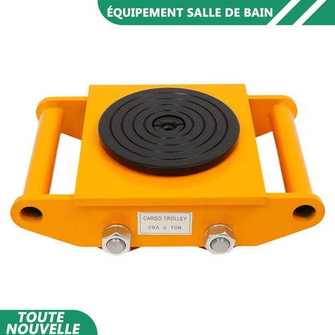 WAOBDLA 1.5T/3306 lbs Charge 4-rouleaux Machinery Mover Dolly transport lourd Mover (1/5)