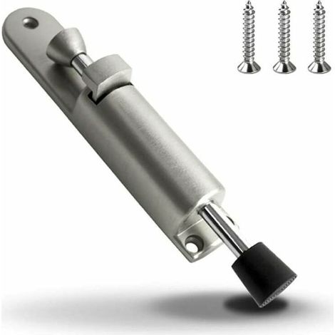 Arret de Porte Caoutchouc Souple Résistant en Support de Porte en Alliage de Zinc Butoir de Porte Commande au Pied (1/5)