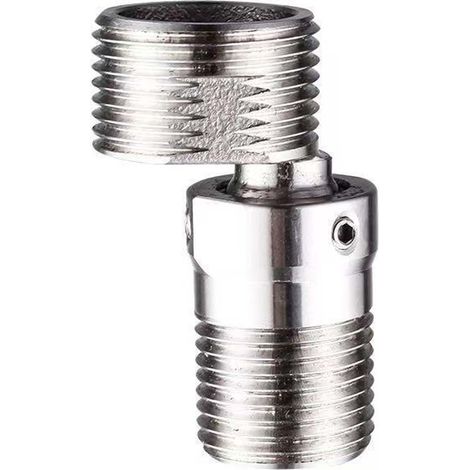 Connecteur coudé à rotule pivotante réglable en acier inoxydable de 5 cm pour robinet de douche (1/5)