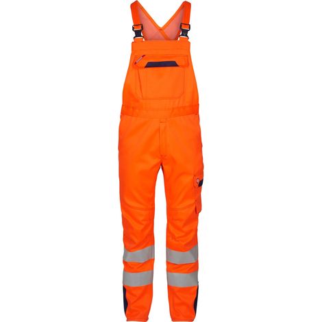 ENGEL Safety+ Multinorm Inherent Latzhose 3285-830 Gr. 50 orange/marine (1/5)