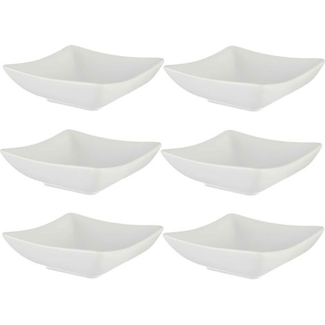 Set 6 cuencos porcelana blanca aperitivo colección VESSIA San Ignacio