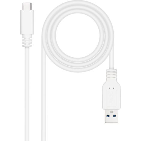 Kabel Usb-a A Usb-c Usb3.1 1m White Nanocable 10.01.4001-w (1/3)