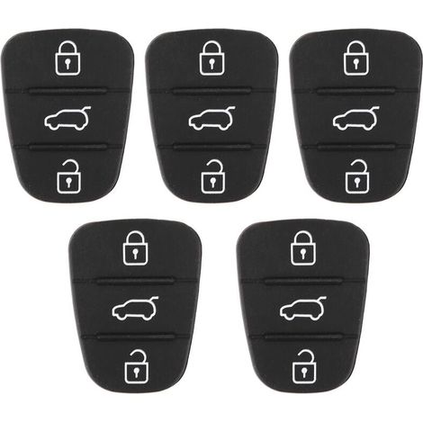 Car key, car key button replacement, 5Pcs key shell rubber 3 buttons pad fit for Hyundai, for Kia (without letter) (1/4)