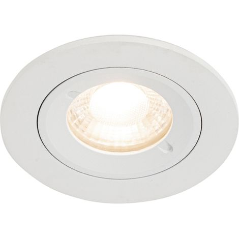 Smarter Einbaustrahler Weiß Rund IP44 inkl. Wifi GU10 50mm - Xena
