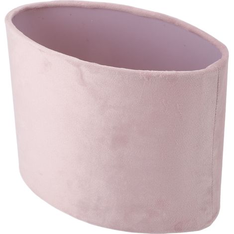 Abat-jour ovale en tissu violet, compatible avec les douilles E27 et E14. Convient aux lampes de table et aux lampadaires. (1/5)