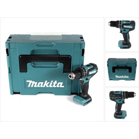 Taladro de percusión inalámbrico Makita DHP 485 ZJ 18 V Li-Ion solo en Makpac - sin batería, sin cargador (1/5)