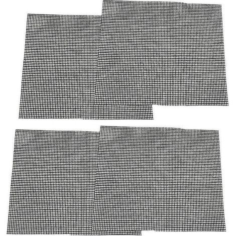 Lot de 4 tapis de barbecue en filet