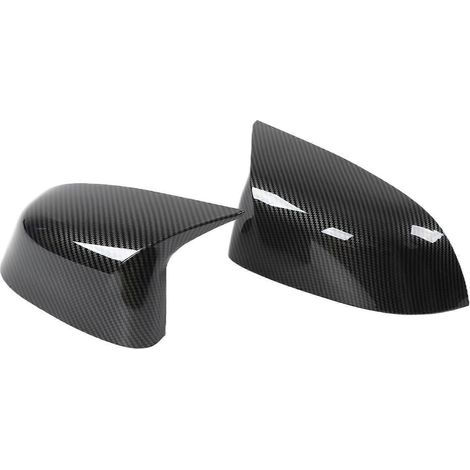 2 pièces coques rétroviseurs latéraux carbone, style fibre de carbone, étanches, remplacement pour X3 G01, capots de rétroviseur arrière auto, protection extérieure. (1/4)