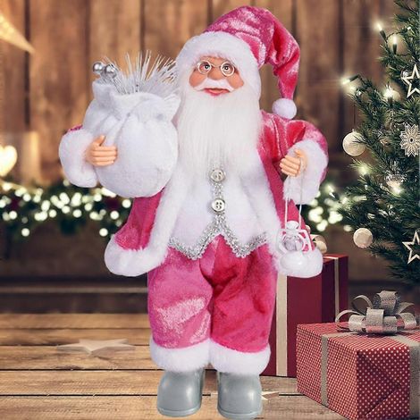Christmas Santa Ornament - Tabletop Decoration Creates a Cheerful Winter Display (1/5)