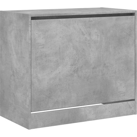 Scarpiera mobile contenitore per scarpe mobile per ingresso/corridoio/soggiorno 80 x 42 x 69 cm legno ingegnerizzato grigio 020021858