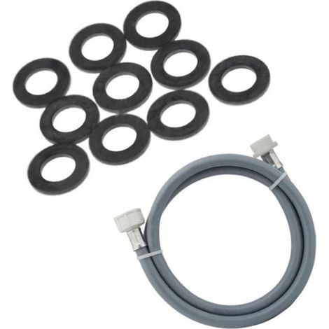 Tuyau D'arrivée D'eau - 500 mm - Raccords Droits 3/4 Femelle x 3/4 Mâle - Pour Lave-linge - 1 Pièce