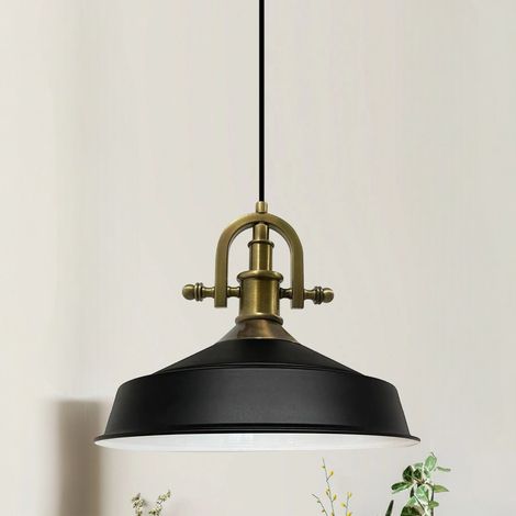 bamyum Asletl-Marine Suspension Luminaire Vintage, Lustre Salon de 40 cm en Métal, Lampe E27 pour Chambre, Salle à Manger (1/5)