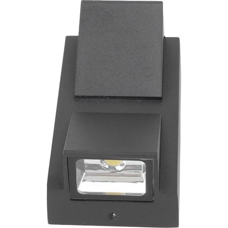 Lampes Murales D'extérieur à LED vers le Haut et vers le Bas 2W AC85‑265V Lampes Murales D'extérieur étanches pour Porche, Terrasse, Garage (1/5)