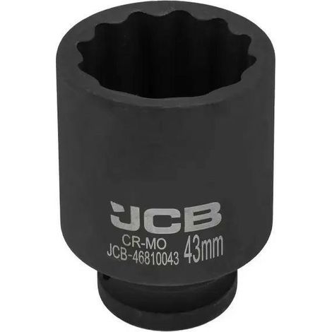 Adaptador de impacto profundo 3/4" 43mm (12 puntas)