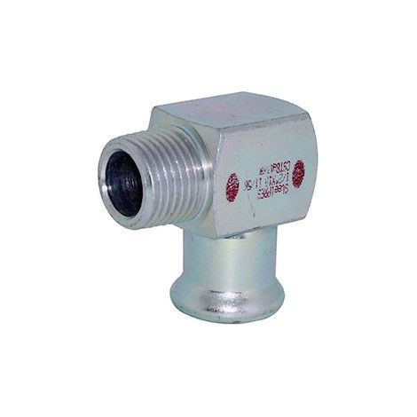 Gomito misto 90° MF filetto M ø22 x 3/4"M a pressare 385304022 (1/2)
