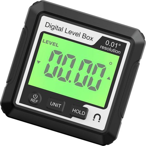 Rapporteur D'angle Numérique Compact Écran Lcd, Niveau Électronique Portable en Abs pour Mesure Précise des Inclinaisons et Angles Professionnels (1/5)