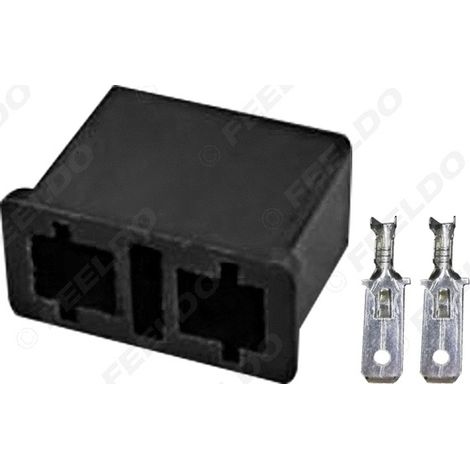 Connecteur de câblage pour ampoule LED HID H7-11 pour voitures et motos + broches avec inserts métalliques