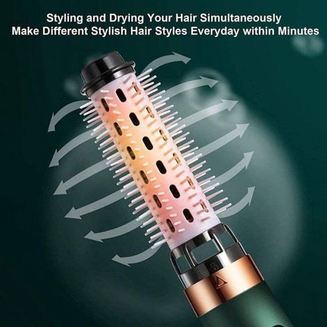 Sèche-cheveux brosse - 1 pièce, Électrique brosse boucler/lisser sèche-brosse coiffage accessoire - Type sèche-cheveux Étiquette (1/5)