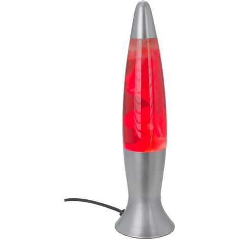 Signes Grimalt Lampe de lave rouge 4 lampes U  Lampe de lave multicolore - 40x10x10cm